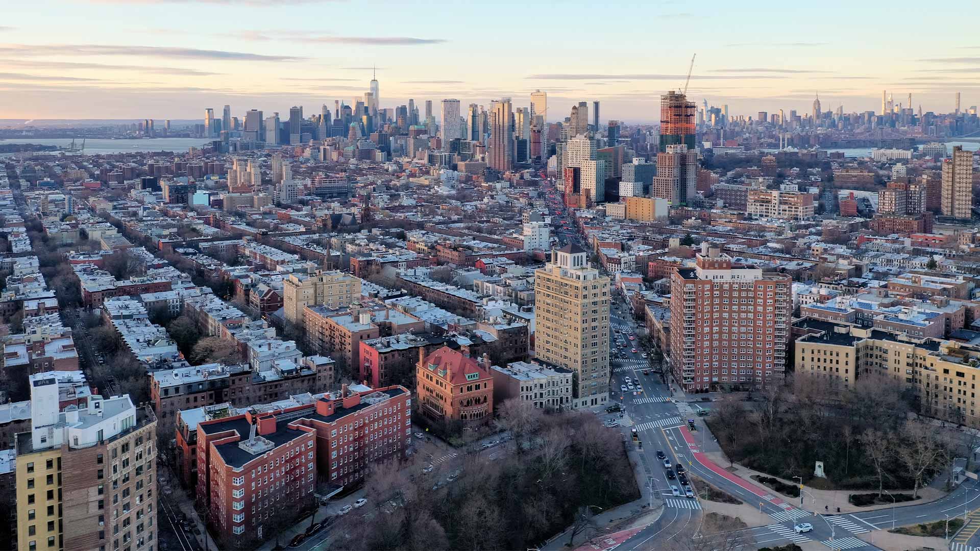 Prospect Heights Brooklyn Aerial View