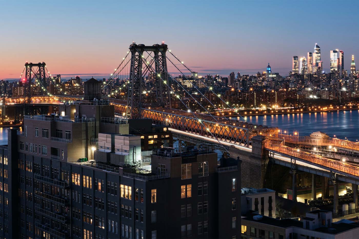 Brooklyn Bridge At Sunset